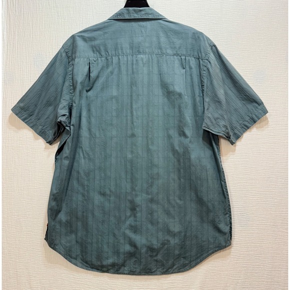 Quiksilver‎ Edition Mens Regular Fit Short Sleeve Button Up Shirt Blue Plaid XXL - Picture 2 of 12